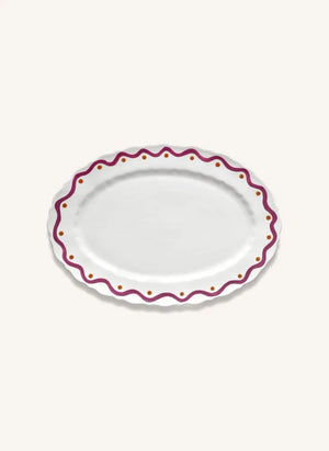 Serax - Plato de servicio abstracto Charly | Morado