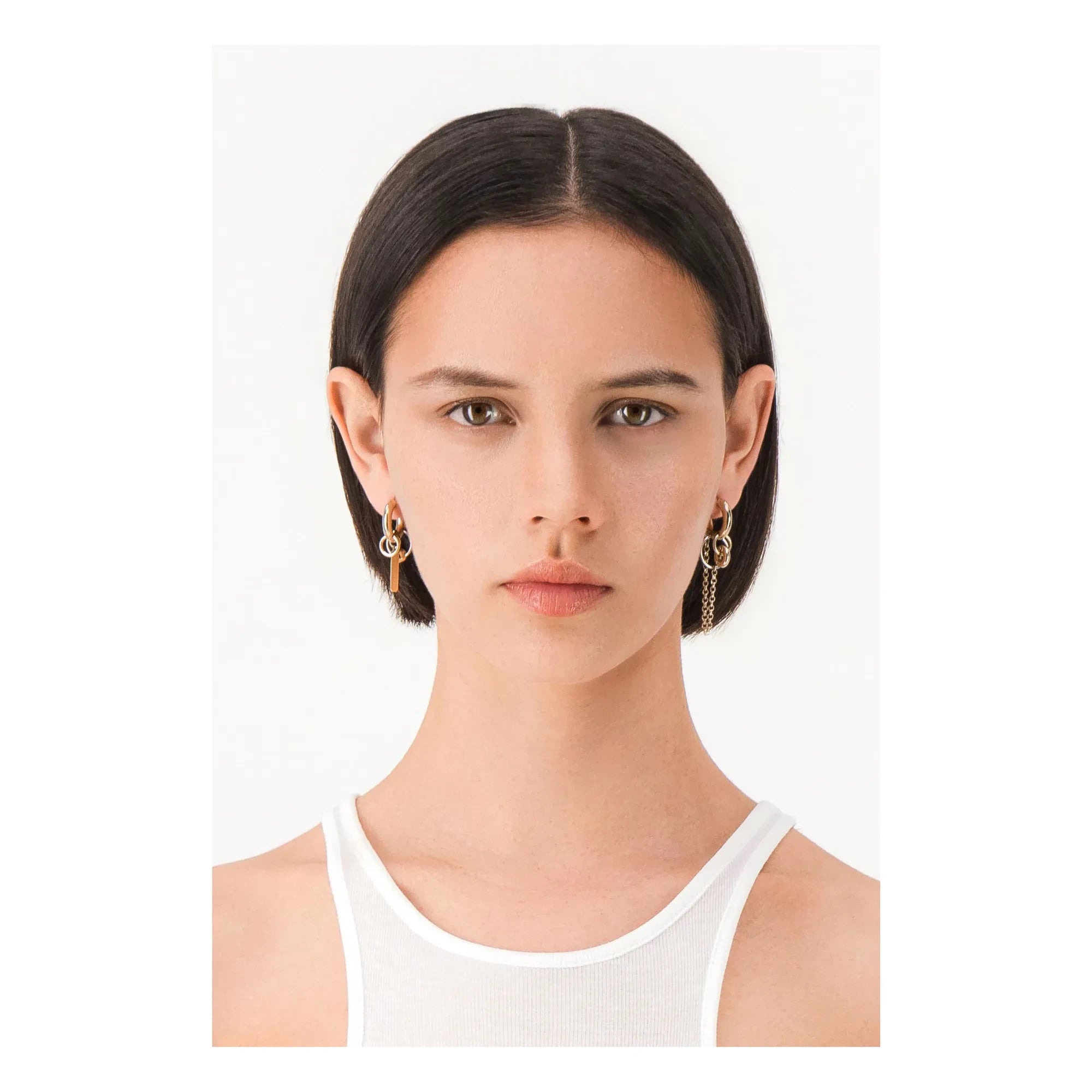 Justine Clenquet - Pendientes Irvin | Oro/Plata