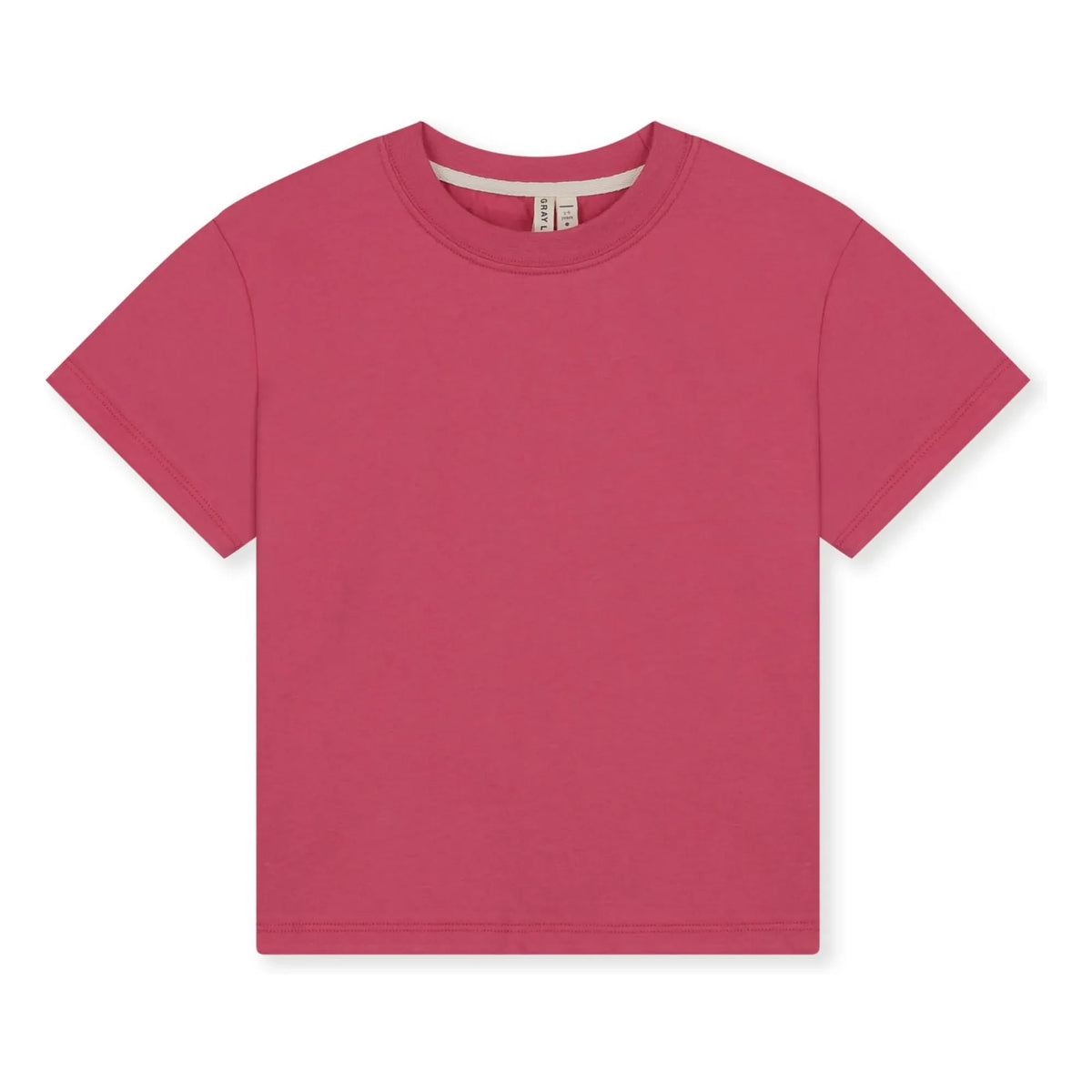 Gray Label - Camiseta de algodón orgánico de talla grande | Fucsia