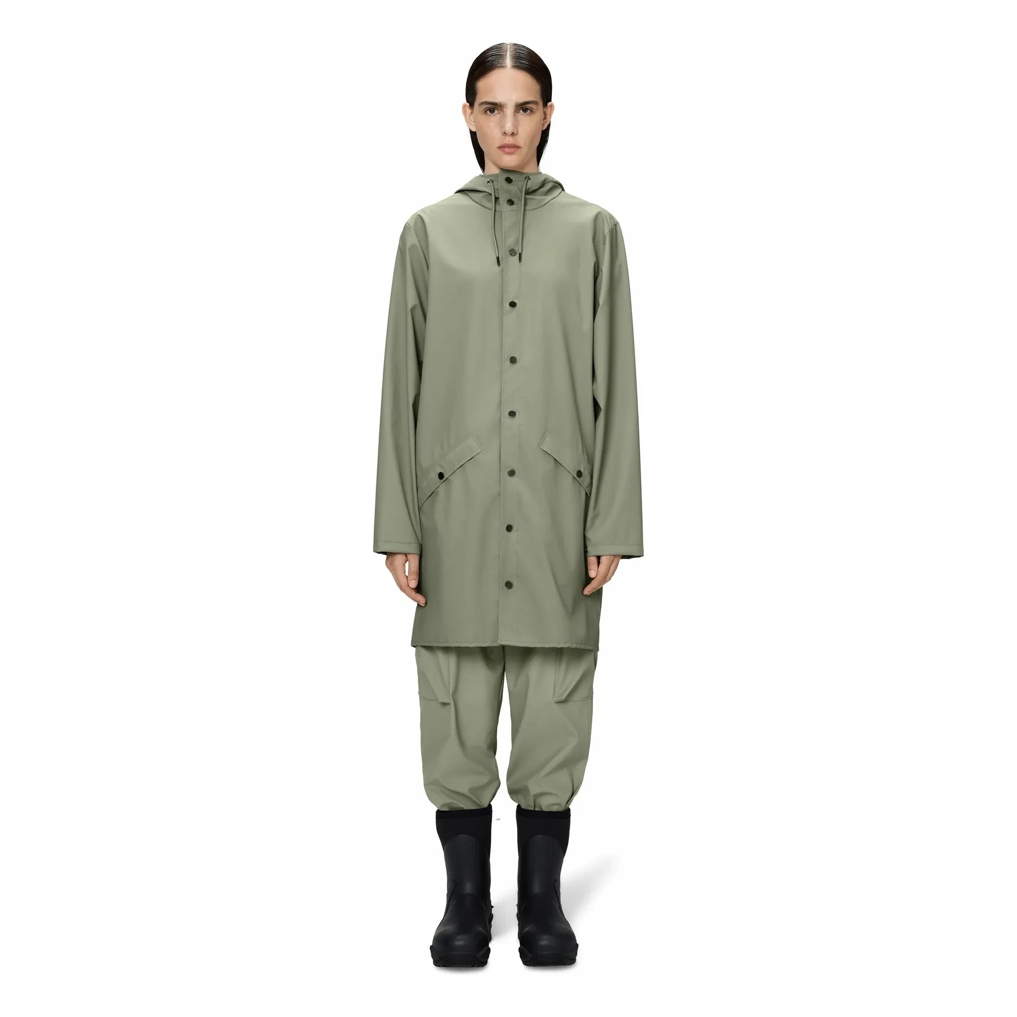 Rains - Gabardina larga W3 | Caqui claro