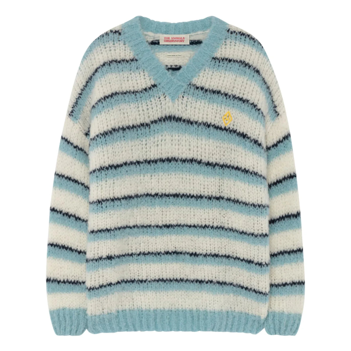 The Animals Observatory - Toucan Jersey de lana a rayas | Azul claro