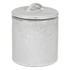 Broste Copenhague - Jardinera de gres Nordic Sand con tapa | Gris claro