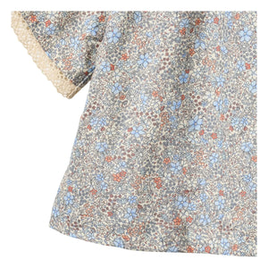 Wheat - Hannah Fleurie Organic Cotton Blouse | Azul claro