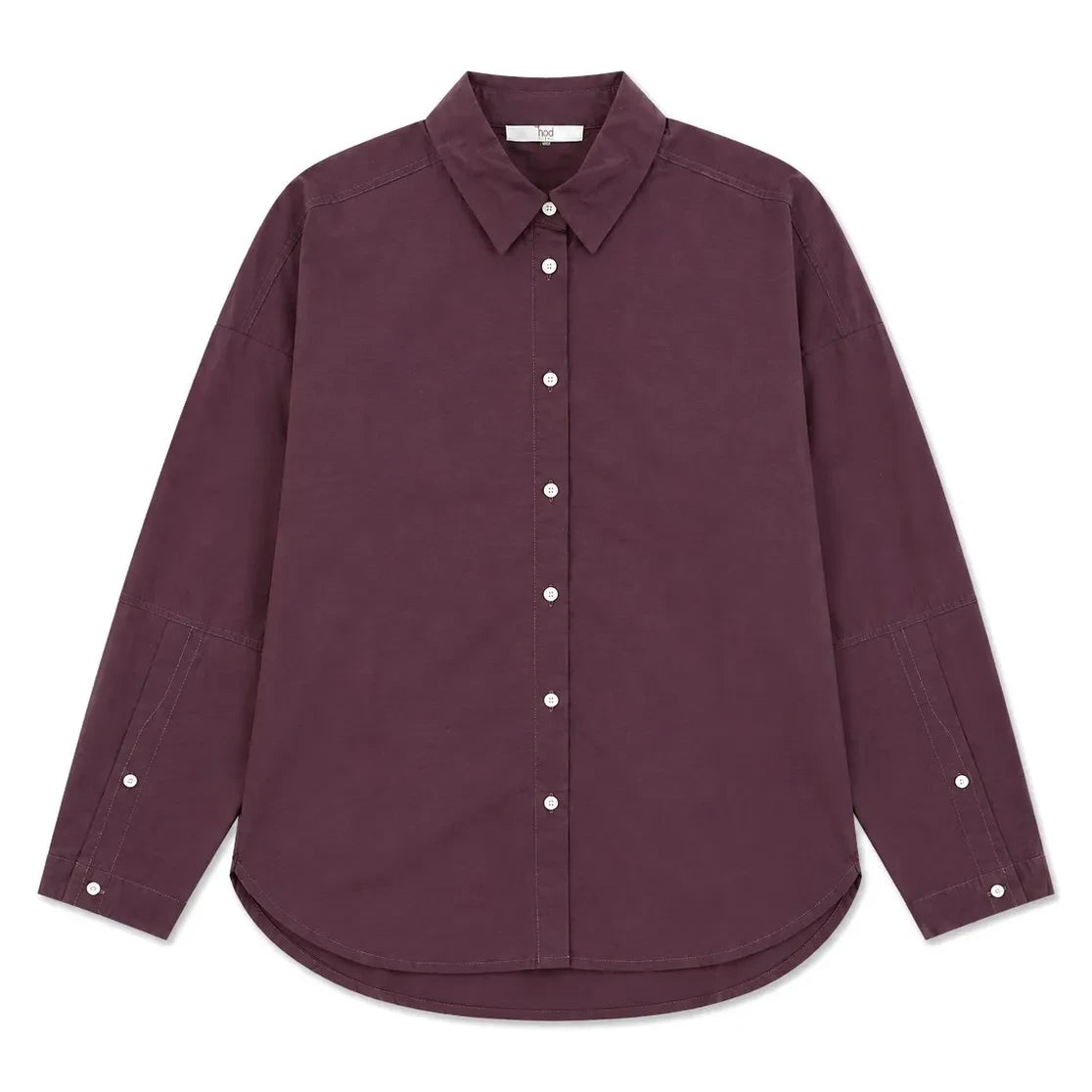 Hod - Ketty Poplin Camisa | Burdeos