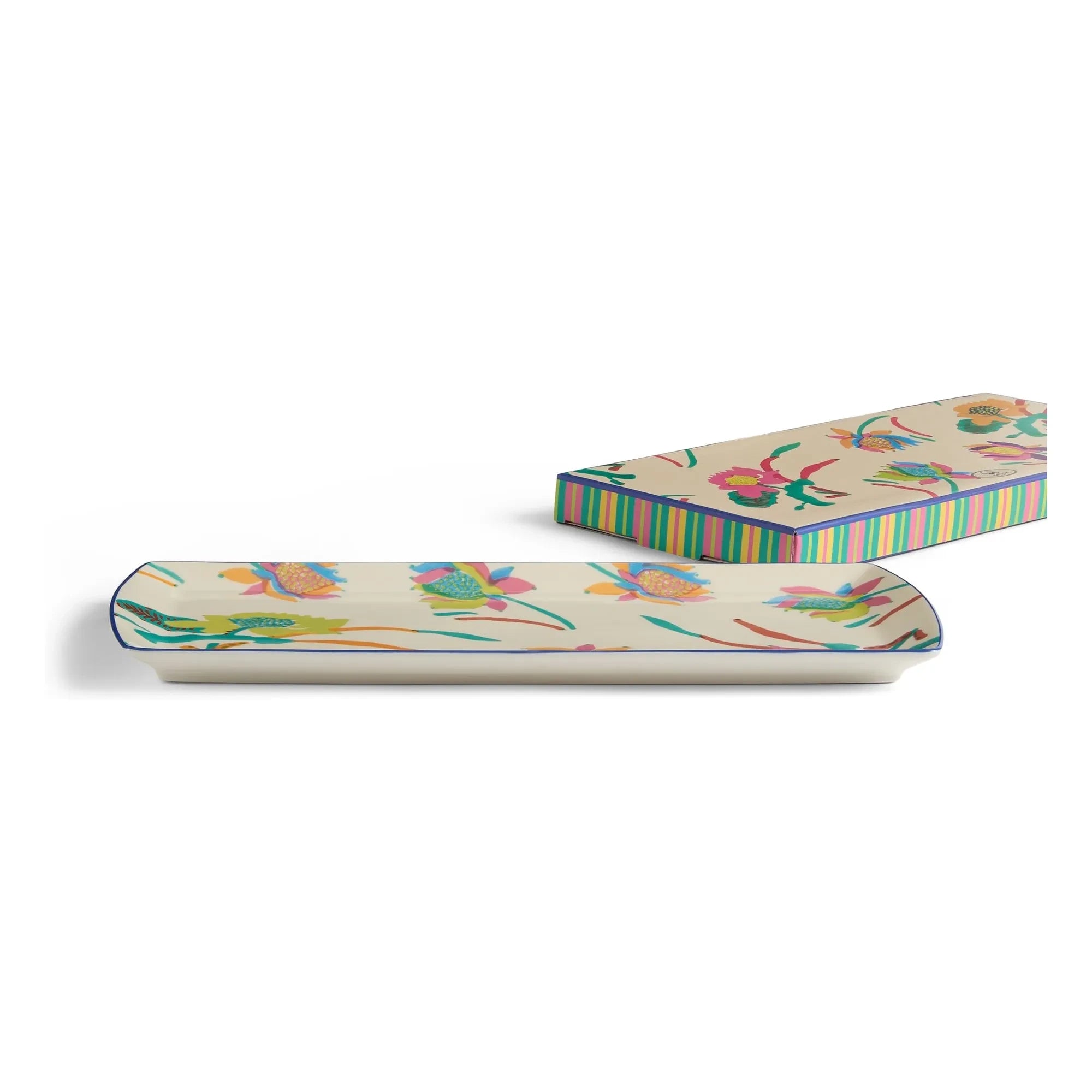 Lisa Corti - Bandeja rectangular de porcelana japonesa | Crema