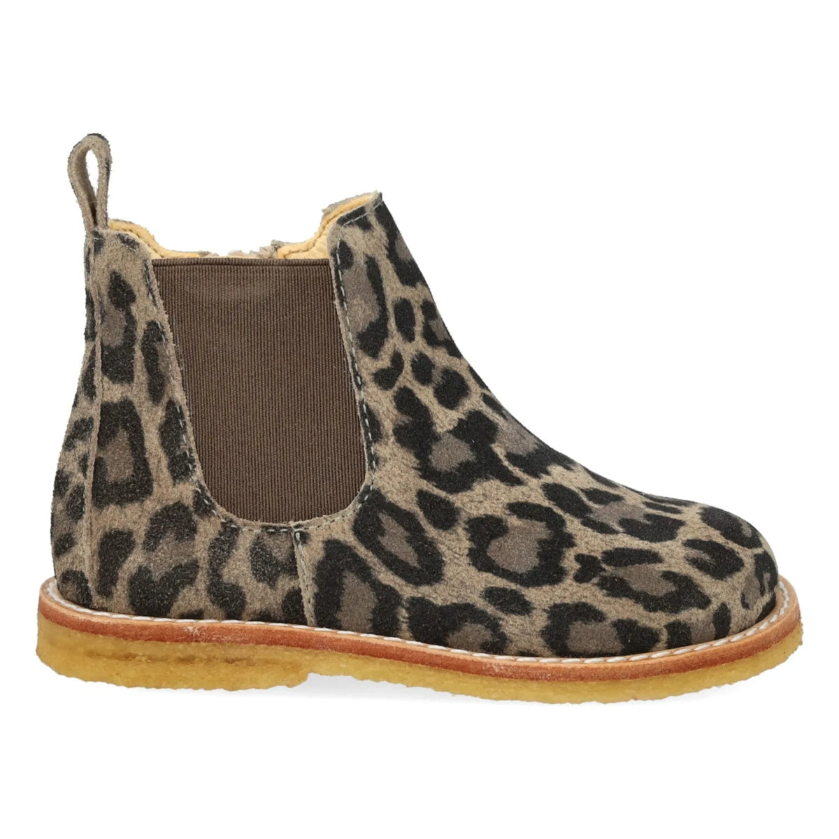 Botines Chelsea Angulus con cremallera y estampado de leopardo | Topo