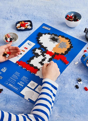 Plus-Plus - Snoopy Aviator Tube - 275 piezas - Plus-Plus x Peanuts | Blanco