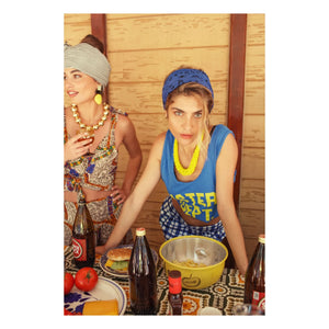 Sisters Department - Camiseta de tirantes Olivia Cotton | Azul