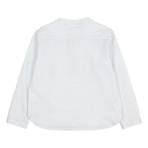Búho - Camisa de seersucker a rayas | Azul pálido