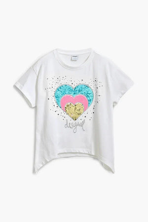 Camiseta de algodón para niños Desigual