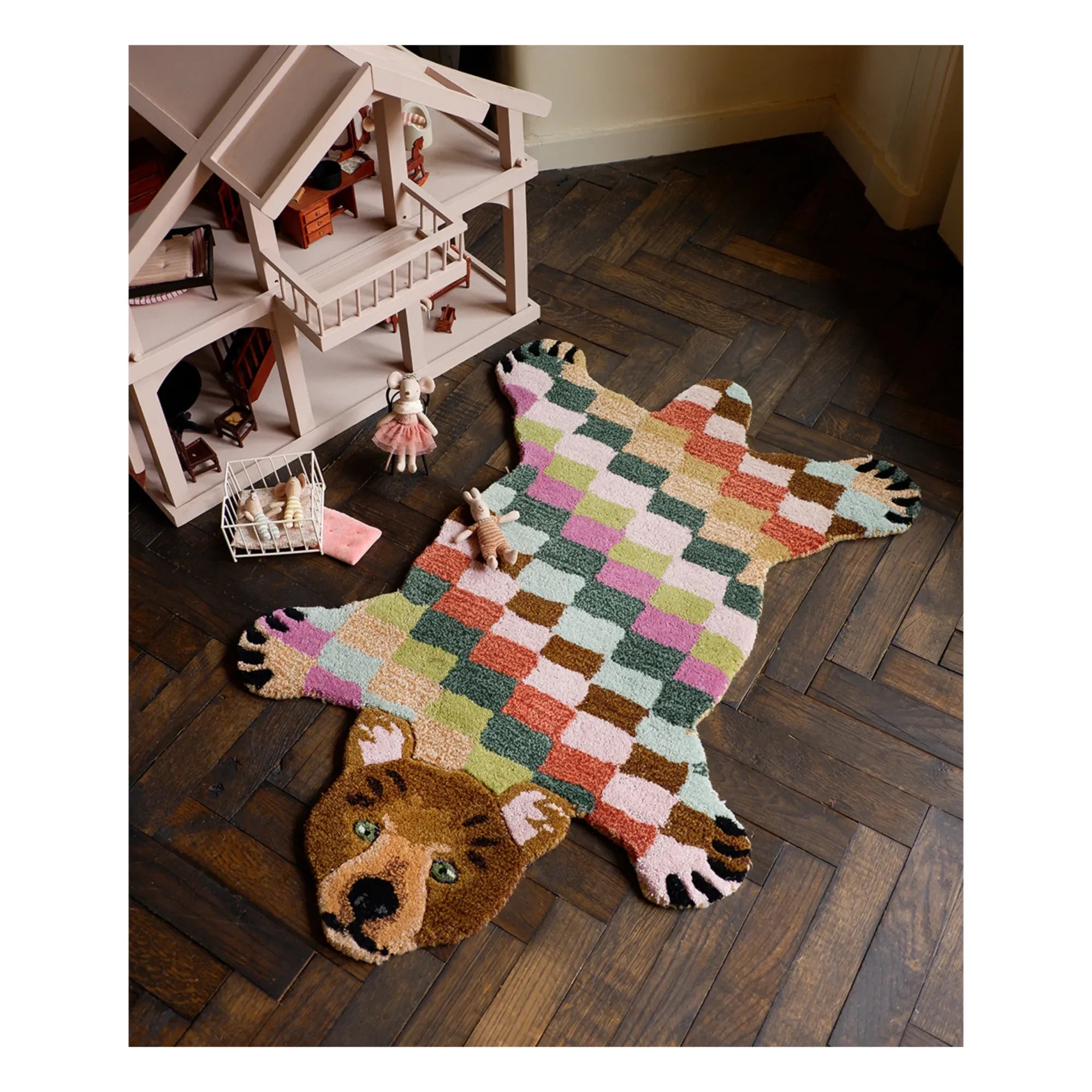 Doing Goods - Alfombra Archie de lana con forma de oso