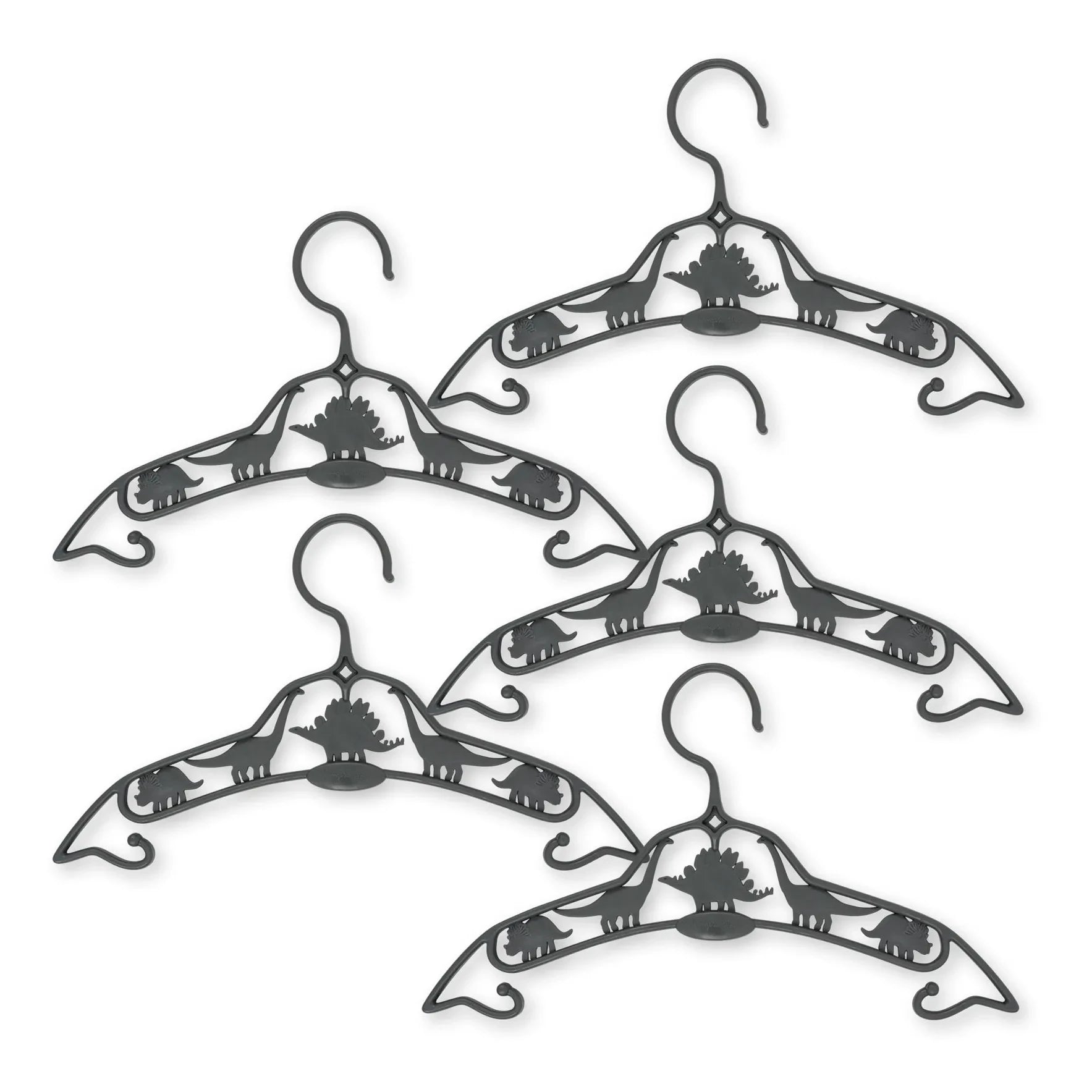 Konges Sløjd - Perchas Dino - Set de 5 | Gris carbón