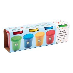 Djeco - Arcilla para modelar - Set de 4