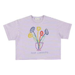 Morley - Camiseta de rayas Varsovia | Lila