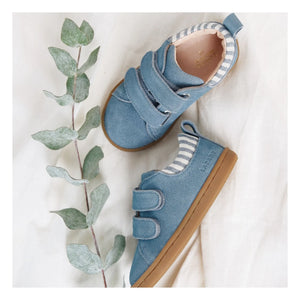 Zapatillas rayadas de gamuza Lazare - Mahaut | Azul denim