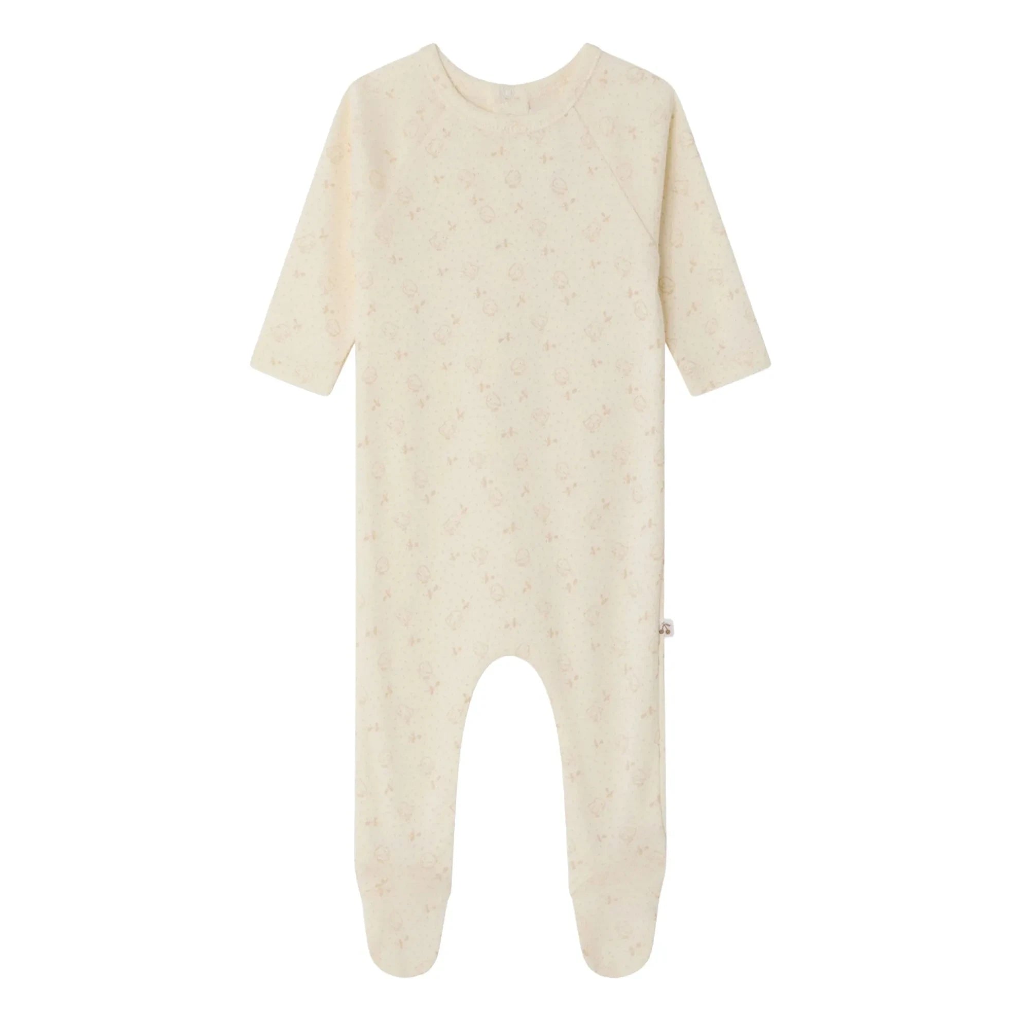 Bonpoint - Pijama Tif Poussins Algodón Orgánico | Crema