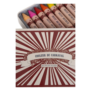 Konges Sløjd - Ceras de abeja naturales Carnaval - Caja de 10 | Rojo