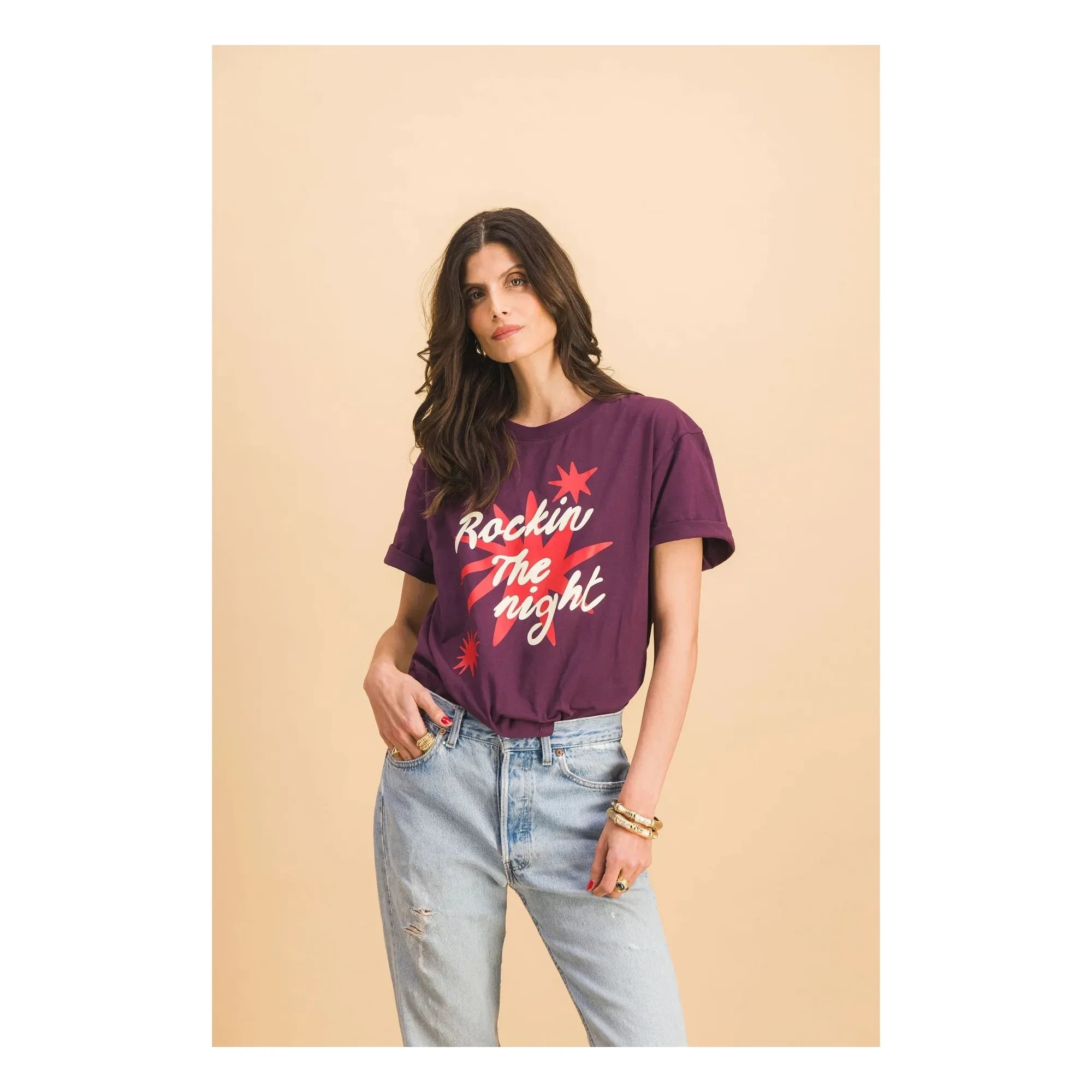Elise Chalmin - Camiseta Rocking | Morado