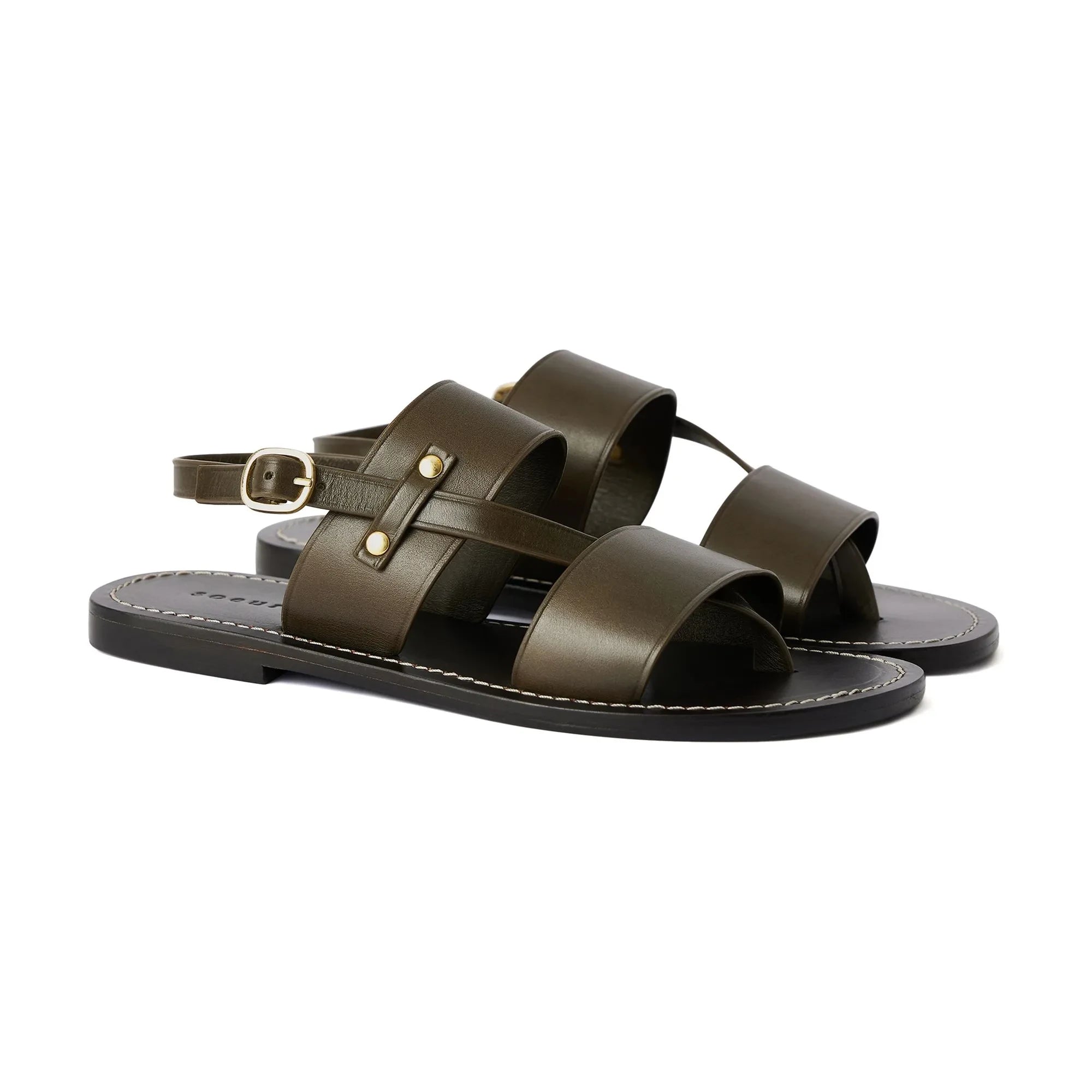 Soeur - Sandalias de piel Amazonia | Caqui