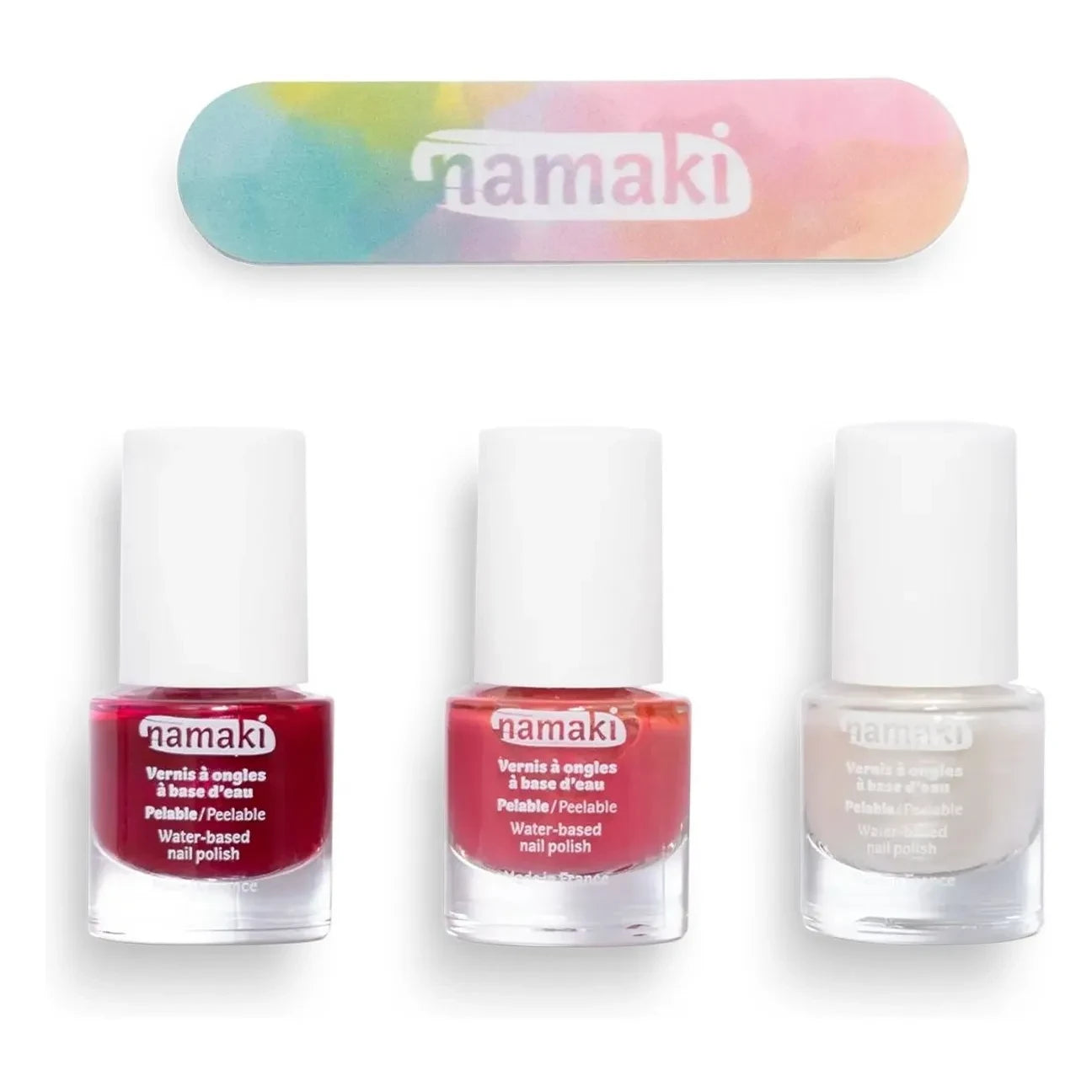 Namaki - Set de Esmaltes de Uñas Sorbetes Frutales - Set de 3 | Rosa