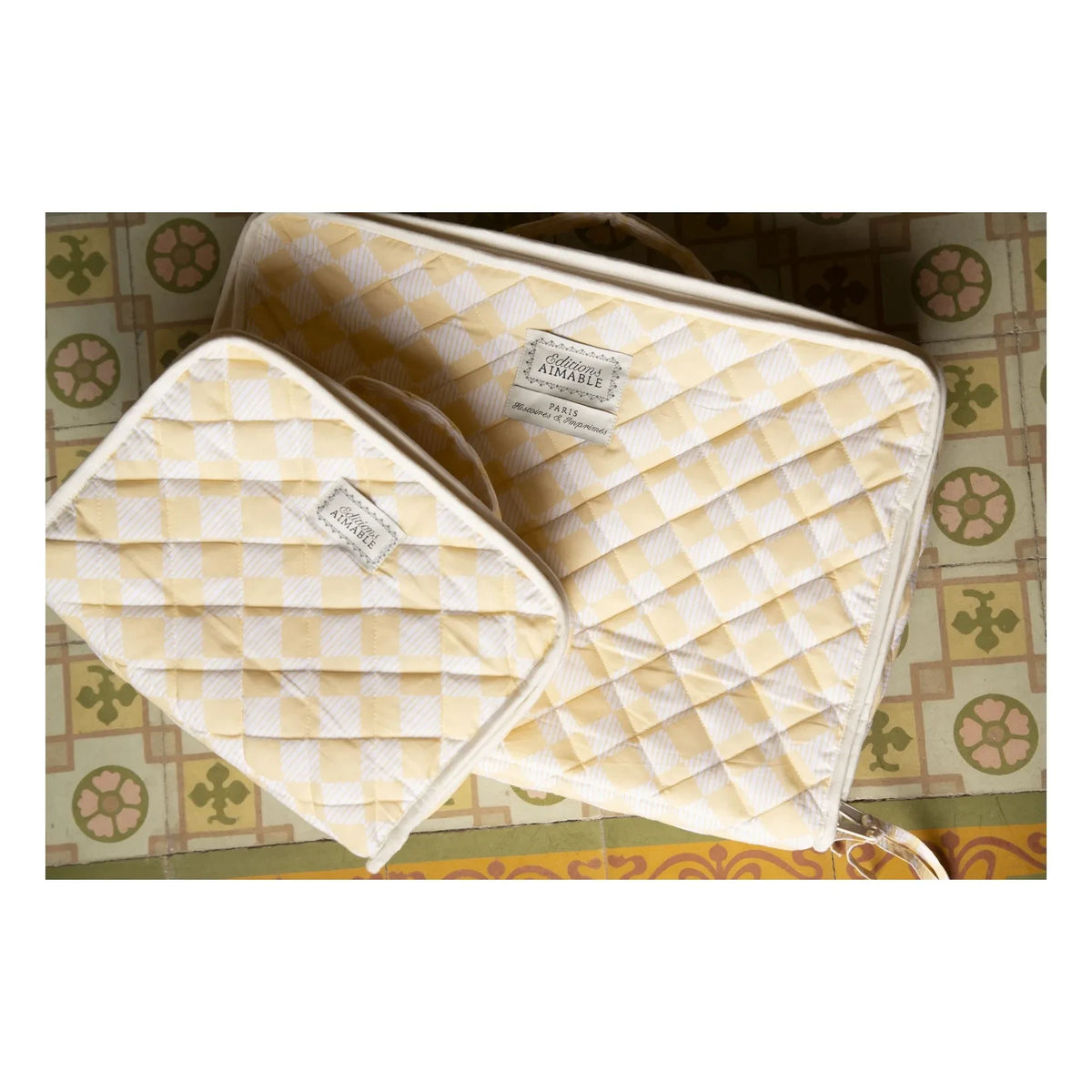 Editions Aimable - Maleta de tela Vadim | Harlequin Poplin