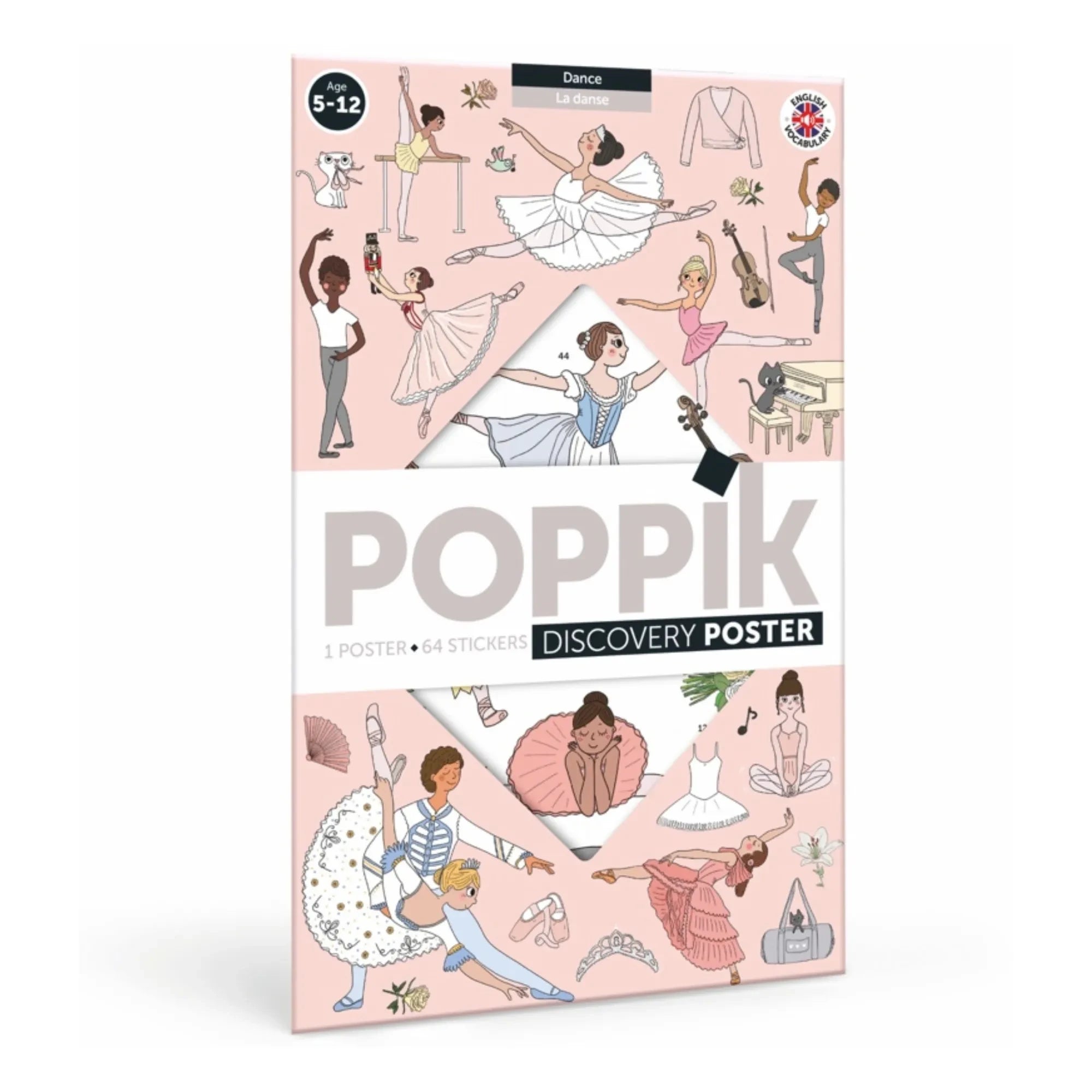 Poppik - Póster de pegatinas de baile