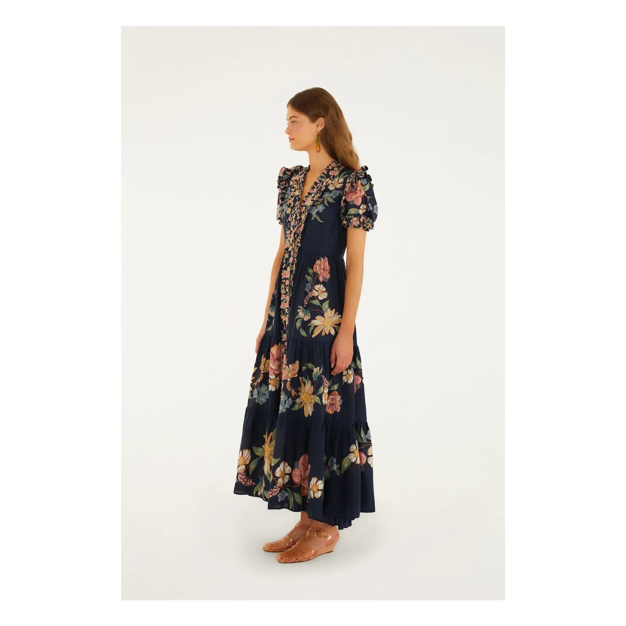 Farm Rio - Vestido Maira | Azul marino