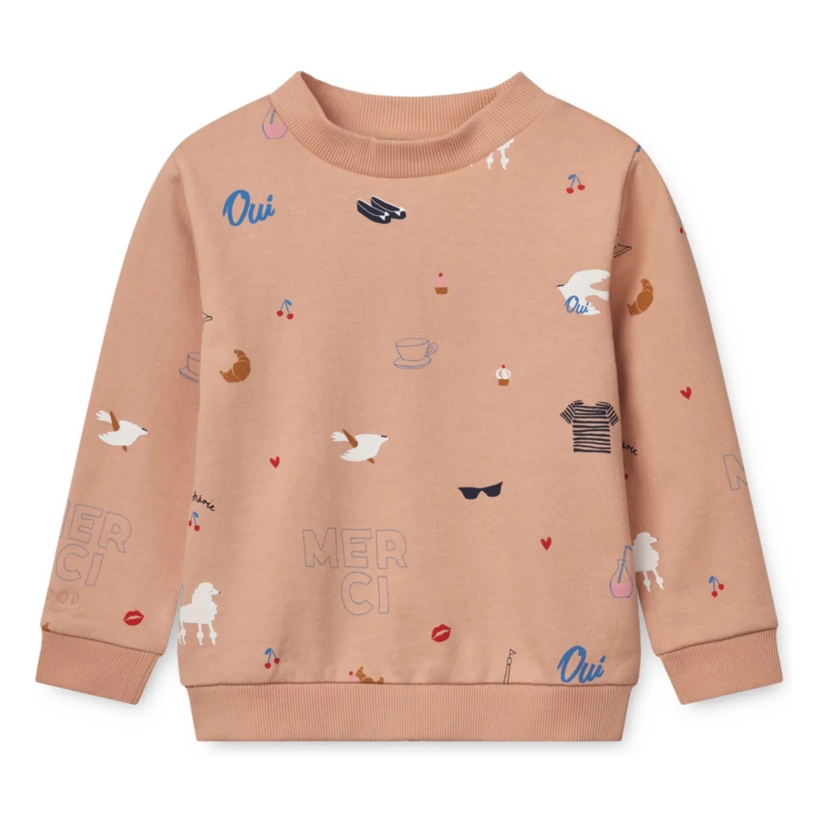 Liewood - Sudadera de algodón orgánico Thora Paris | Melocotón