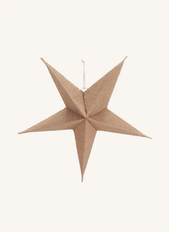 House Doctor - Adorno navideño de estrella de papel | Beige