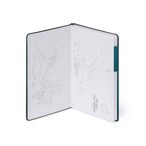 Legami - Cuaderno de Puntos con Tapa Blanda Monocromática - Verde Profundo - Mi Cuaderno