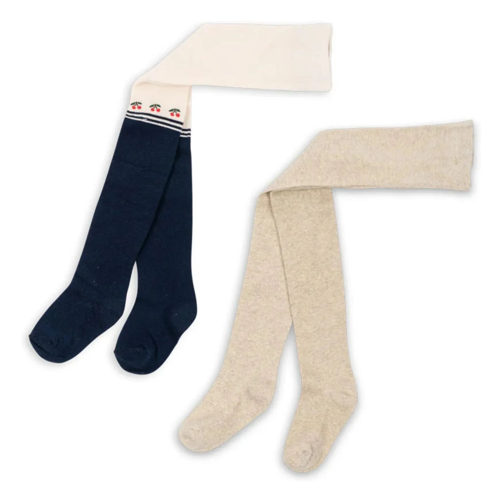 Konges Sløjd - Set de 2 pares de mallas Cherry | Beige