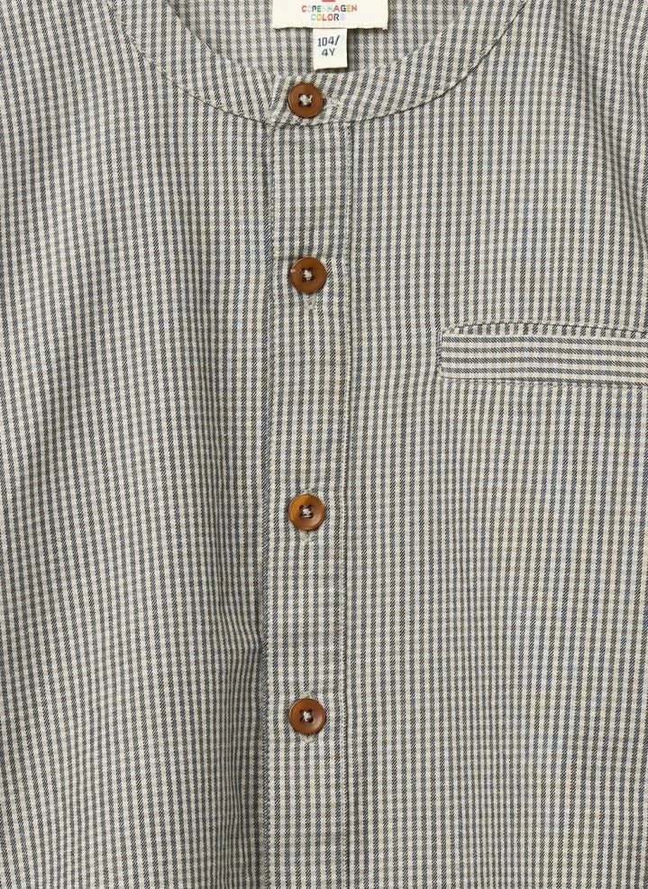 Copenhagen Colors - Camisa de Cuadros de Algodón Orgánico | Gris