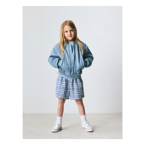 brunobruno nation - Chaqueta bomber de fibra reciclada Adrian | Azul Claro
