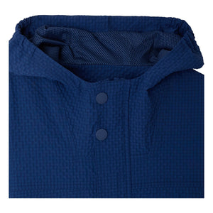Bonpoint - Chaqueta con capucha de seersucker moteado Lenny de fibra reciclada | Índigo