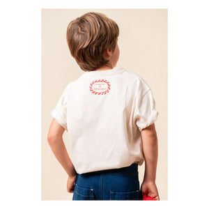birinit - Camiseta de algodón orgánico Birinit | Marfil