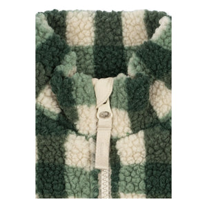 Konges Sløjd - Chaqueta Jody Carreaux de sherpa con fibra reciclada | Verde