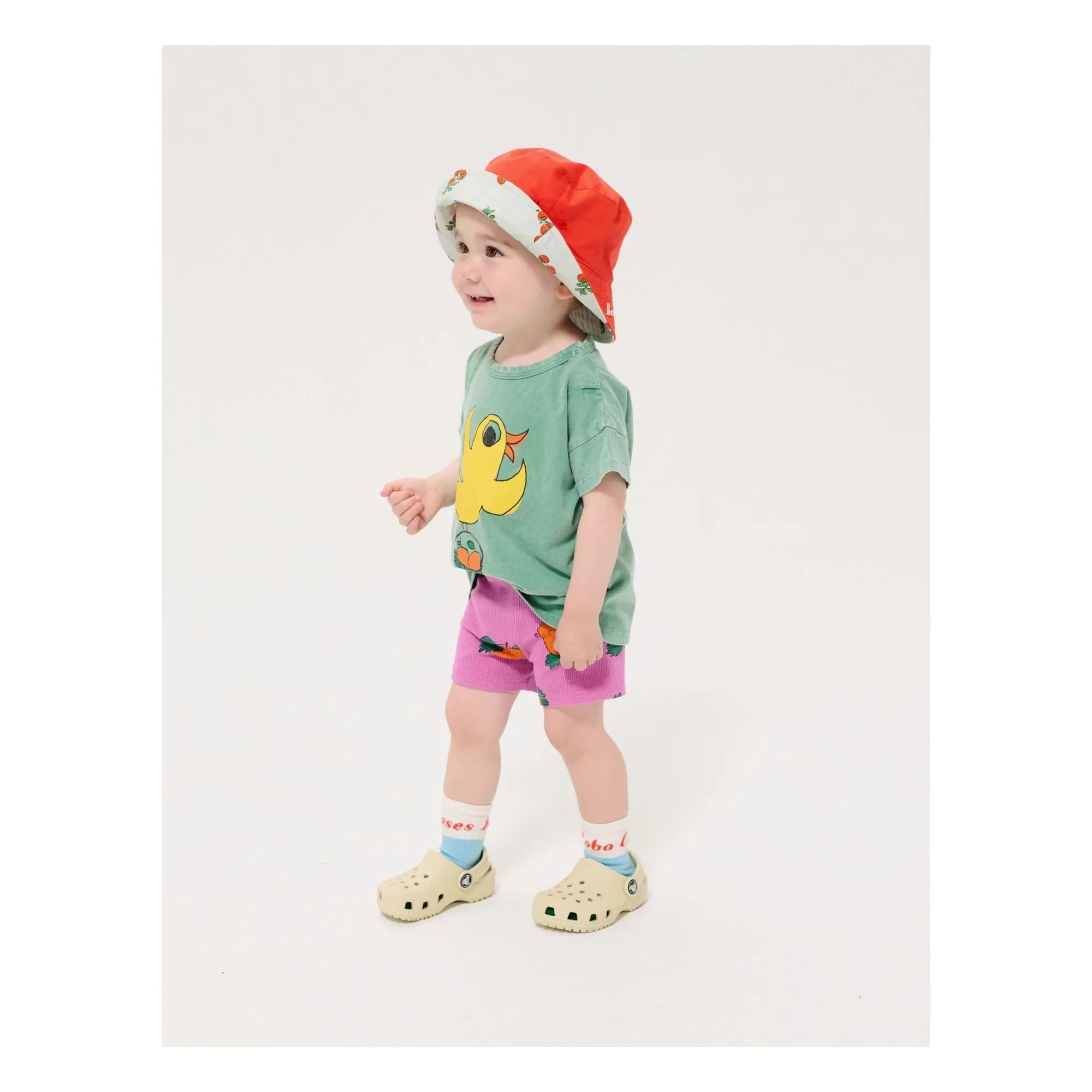 Bobo Choses - Shorts de canalé Naranja Algodón orgánico | Morado