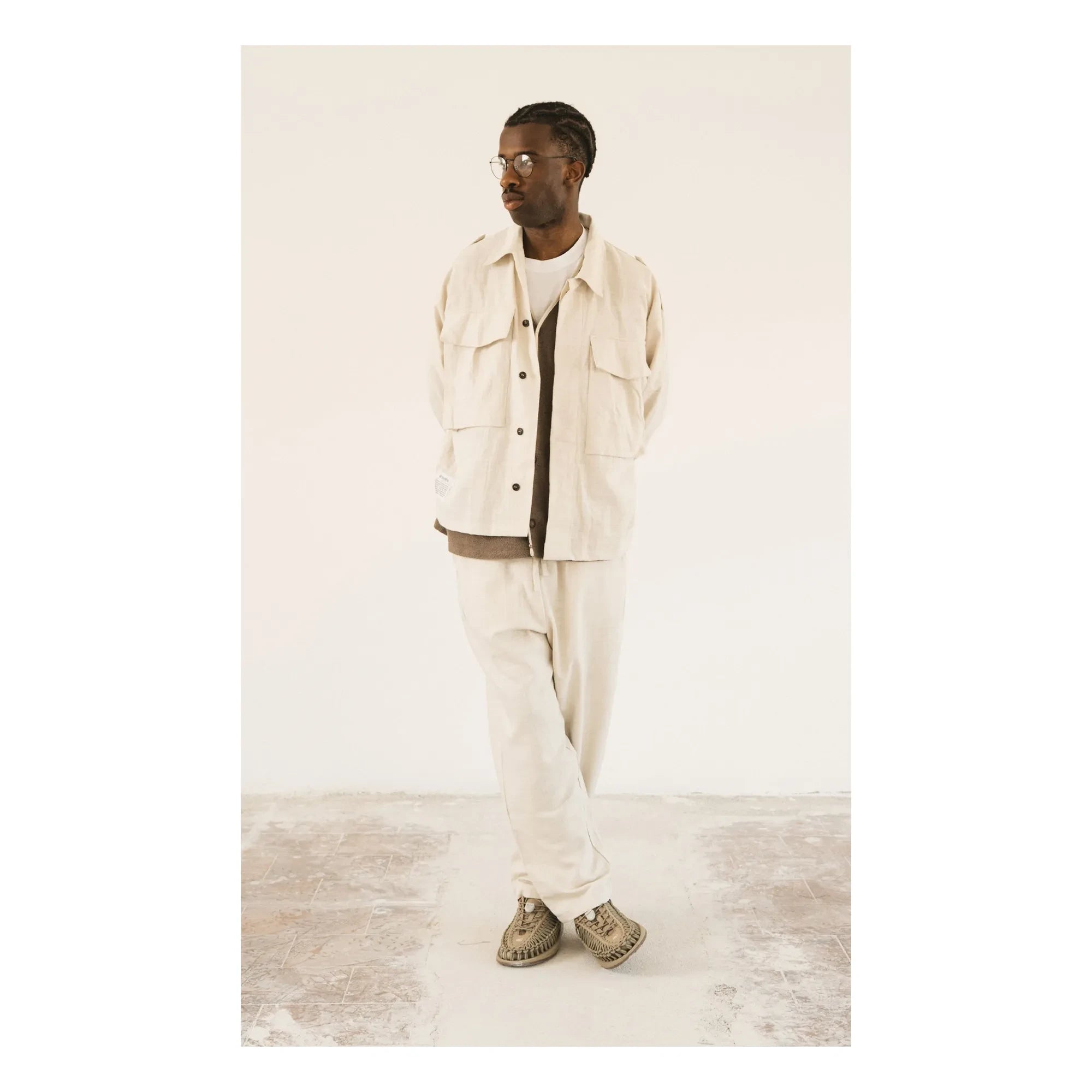 Wooden Store - Sobrecamisa militar | Crema
