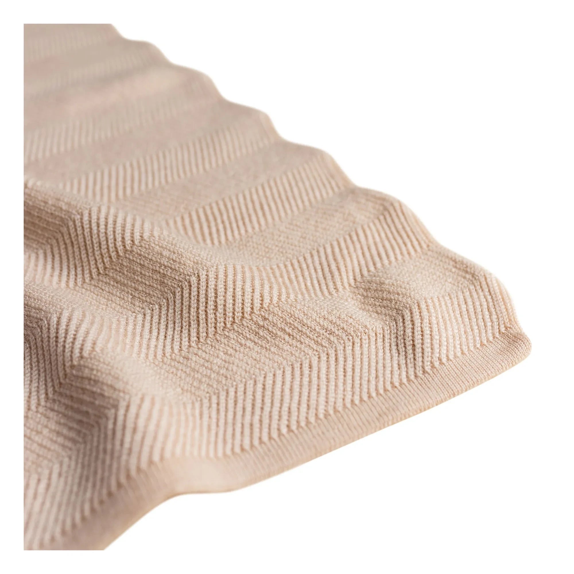 Manta de Lana Merino Hvid - Freddie | Beige
