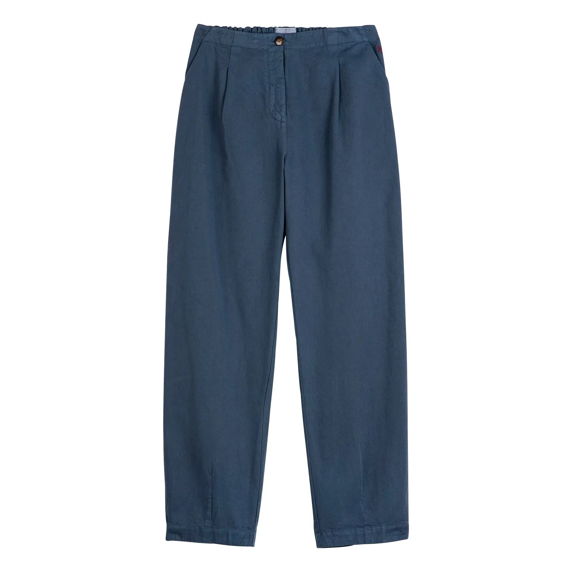 Bobo Choses - Pantalón de Algodón de Corte Recto | Azul Oscuro