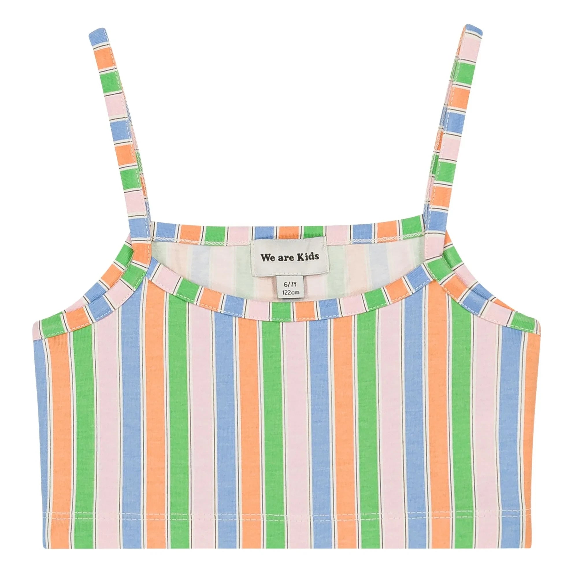We Are Kids - Vic Rayas Algodón Orgánico Crop Top | Rosa Pálido
