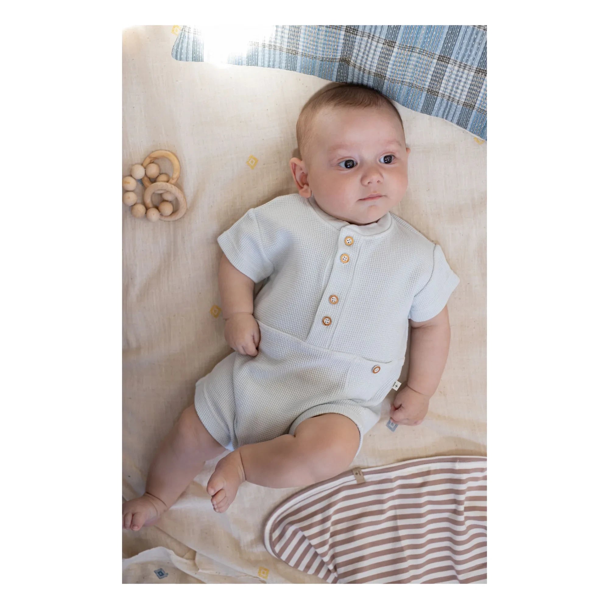 1+ in the family - Mono Volos Relieve | Azul claro