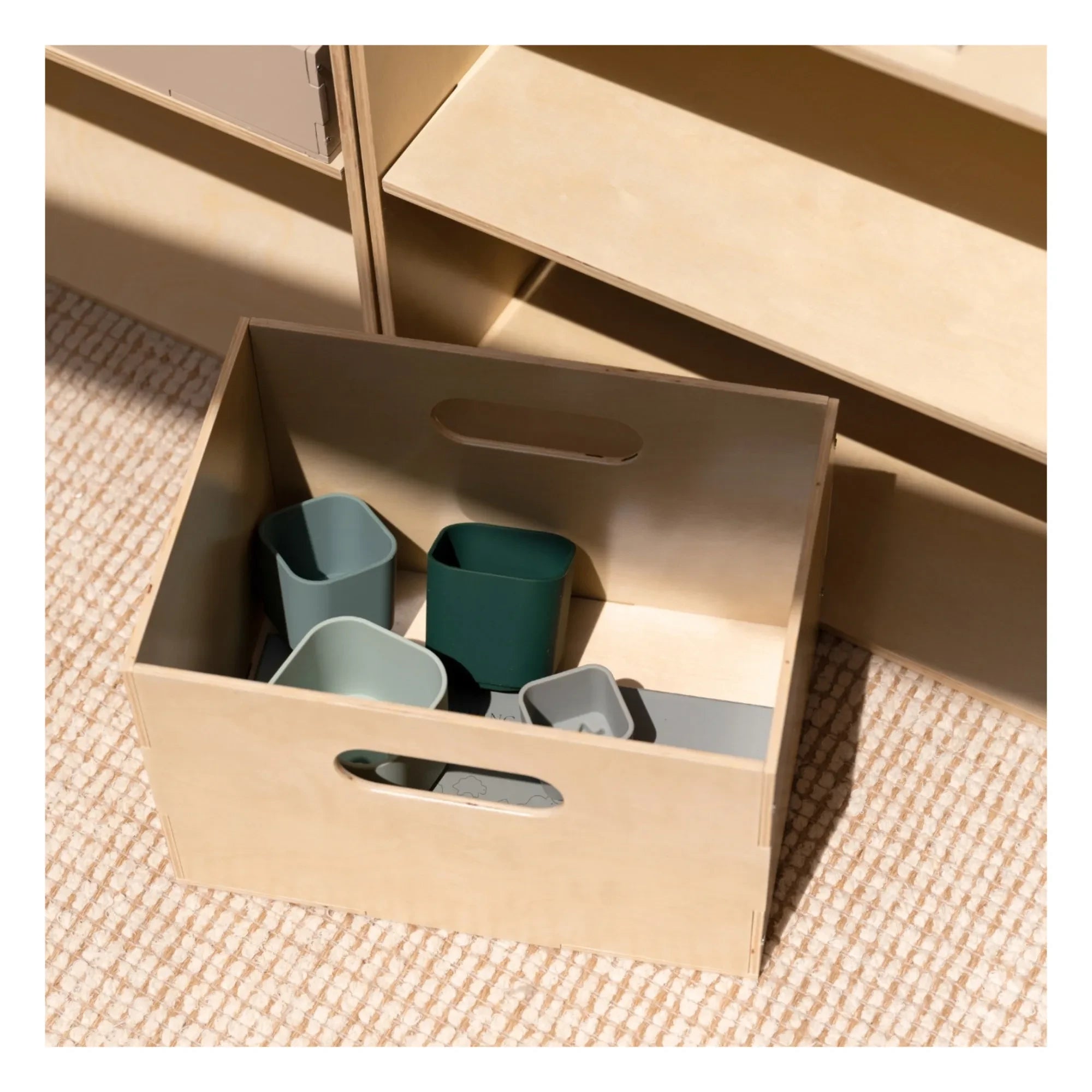 Nofred - Caja de almacenamiento de madera | Madera clara