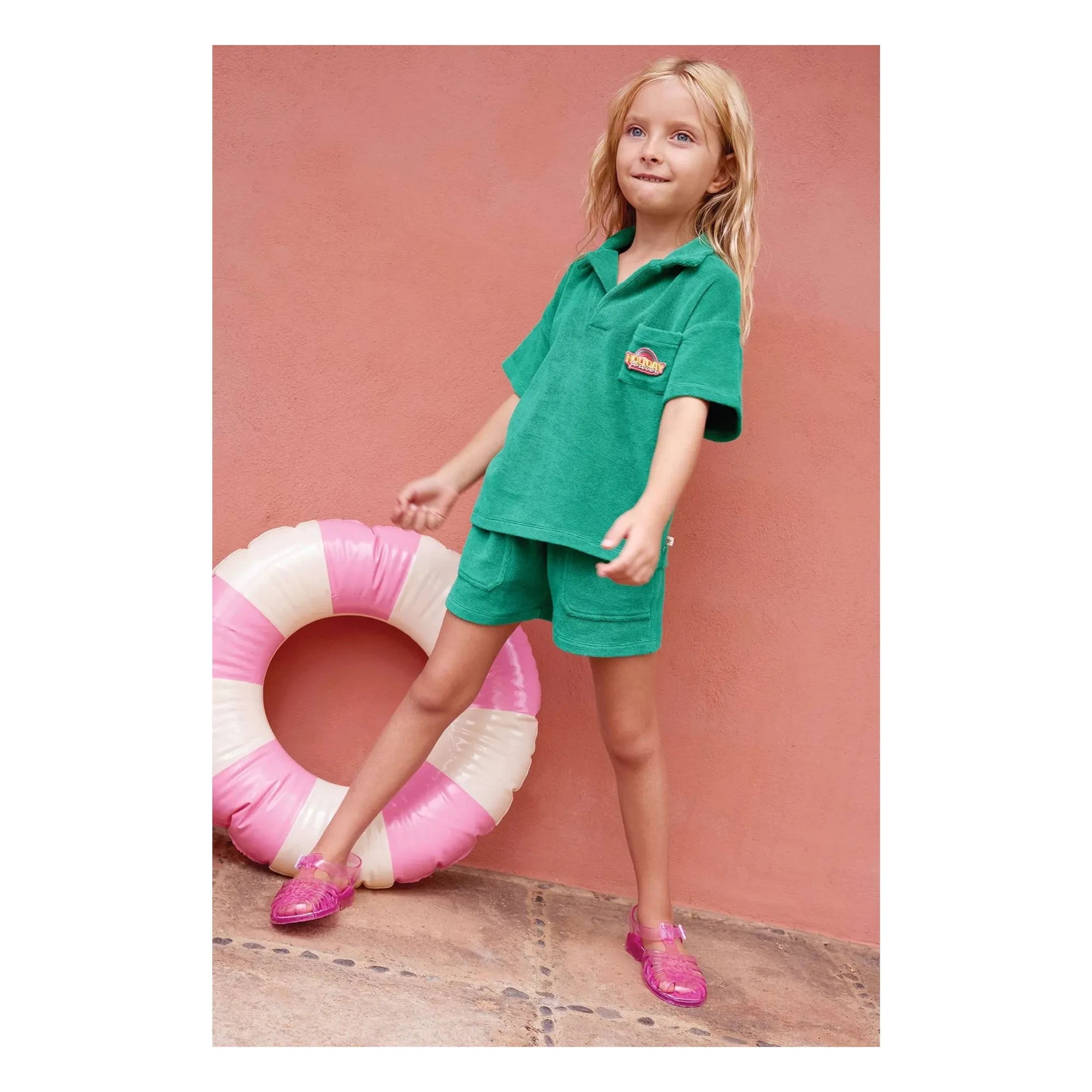 Bonton - Shorts de toalla Nono | Verde esmeralda