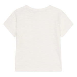 Petit Bateau - Camiseta Marmiton de jersey flameado | Crudo
