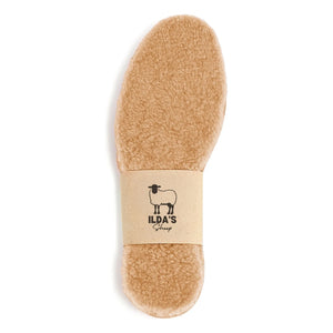 Oveja de ILDA - Suelas de lana merina y corcho | Beige