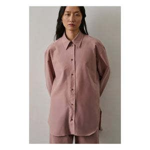 Soeur - Blusa de algodón orgánico Rosewood con estampado de granada