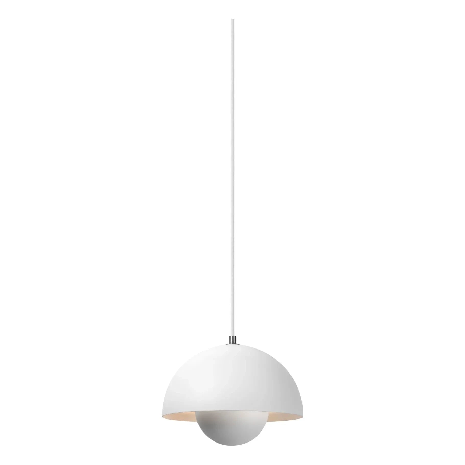 & Tradition - Lámpara colgante Flowerpot VP1, Verner Panton | Blanca