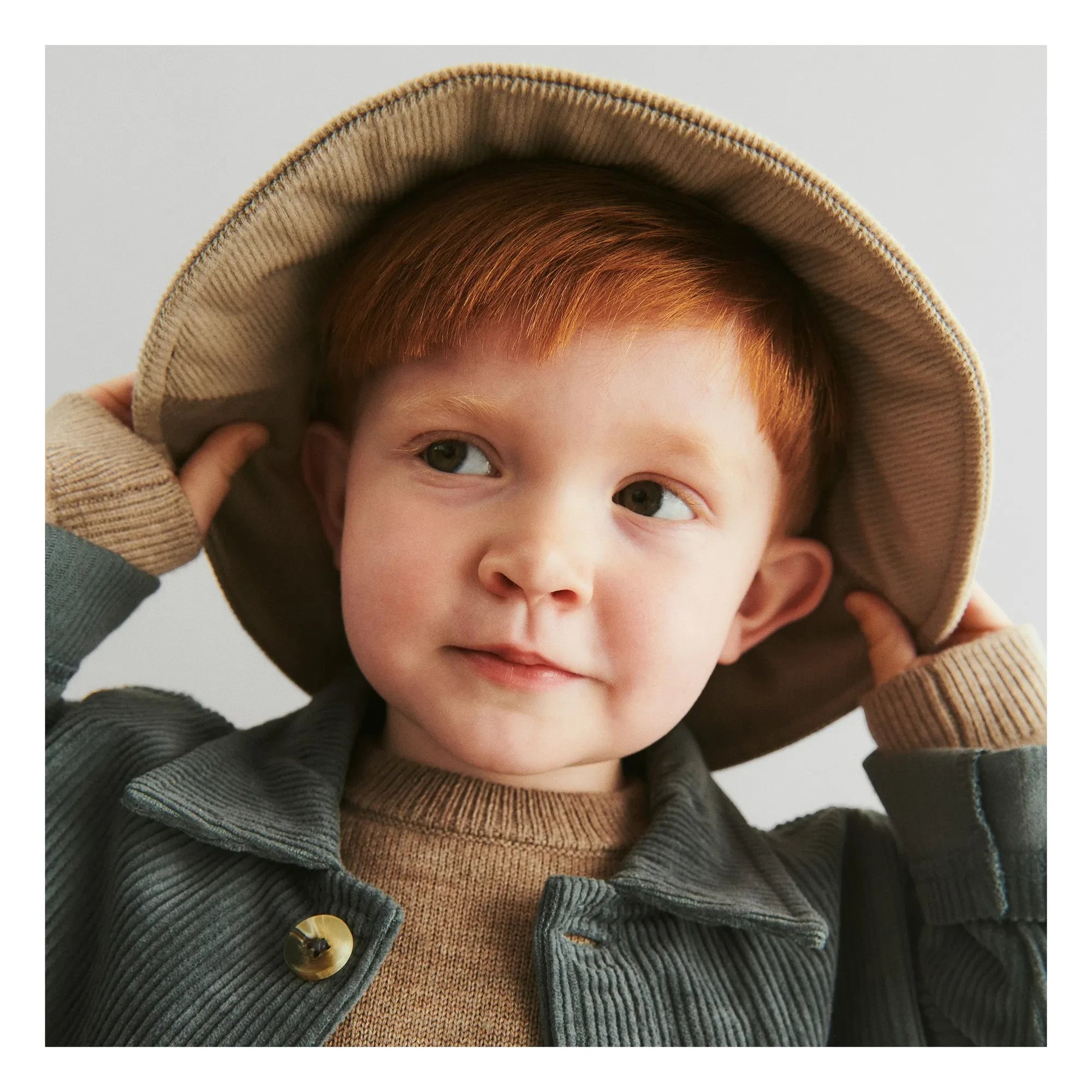 Wheat - Camisa Chaqueta de Pana de Algodón Orgánico Ada | Gris azulado