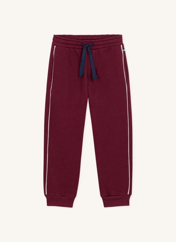 Petit Bateau - Jogger de corte ajustado en algodón orgánico | Burdeos
